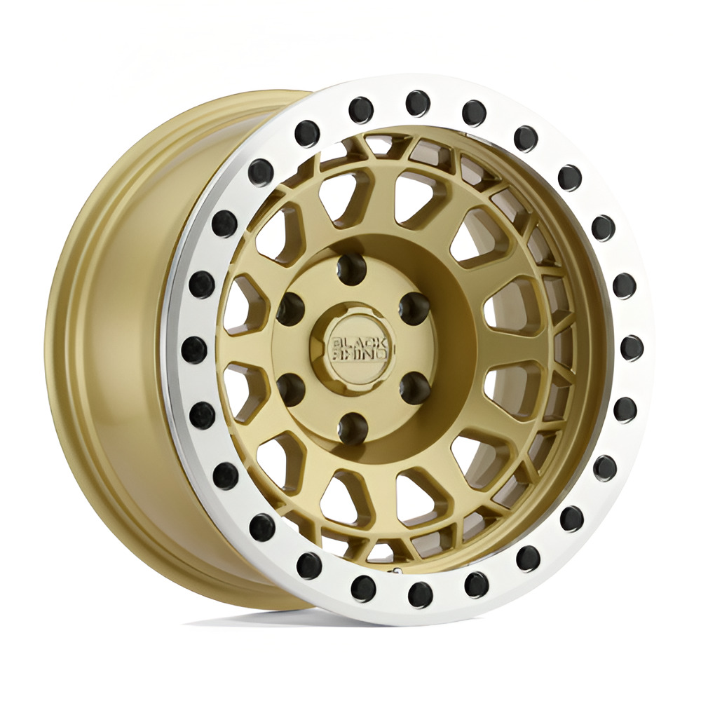 Black Rhino Primm Beadlock Wheel M-GOLD / MACHINED RING 1785PRM-85127L71 For Jeep Models 2 1785PRM-85127L71