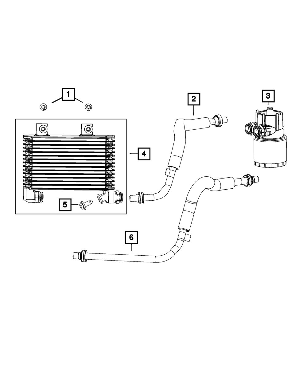 Mopar 05181879AE Genuine Engine Oil Cooler For Dodge Jeep & Ram Models 3 05181879AE