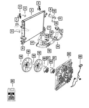 Genuine Mopar 55038160AE Hose - Radiator Inlet For Chrysler And Dodge Models 4 55038160AE
