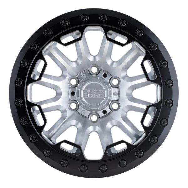 Black Rhino OURAY Beadlock 1785URY – 17×8.5 | ET0 Offset | 112.1 CB | Silver w/ Machined Face 4 1785URY