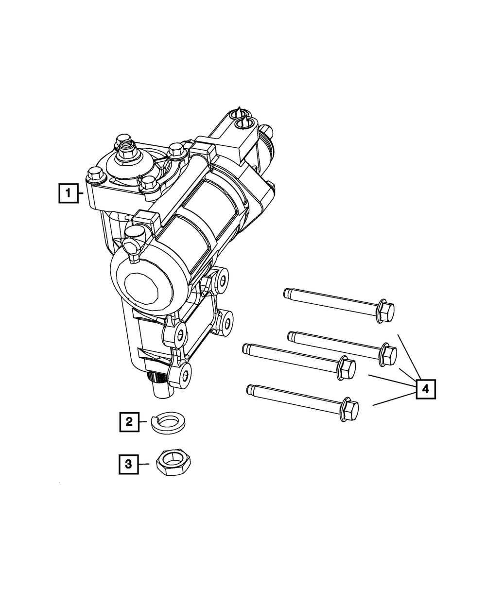 Genuine Mopar 52126348AE Power Steering Gear For Jeep Models 5 52126348AE