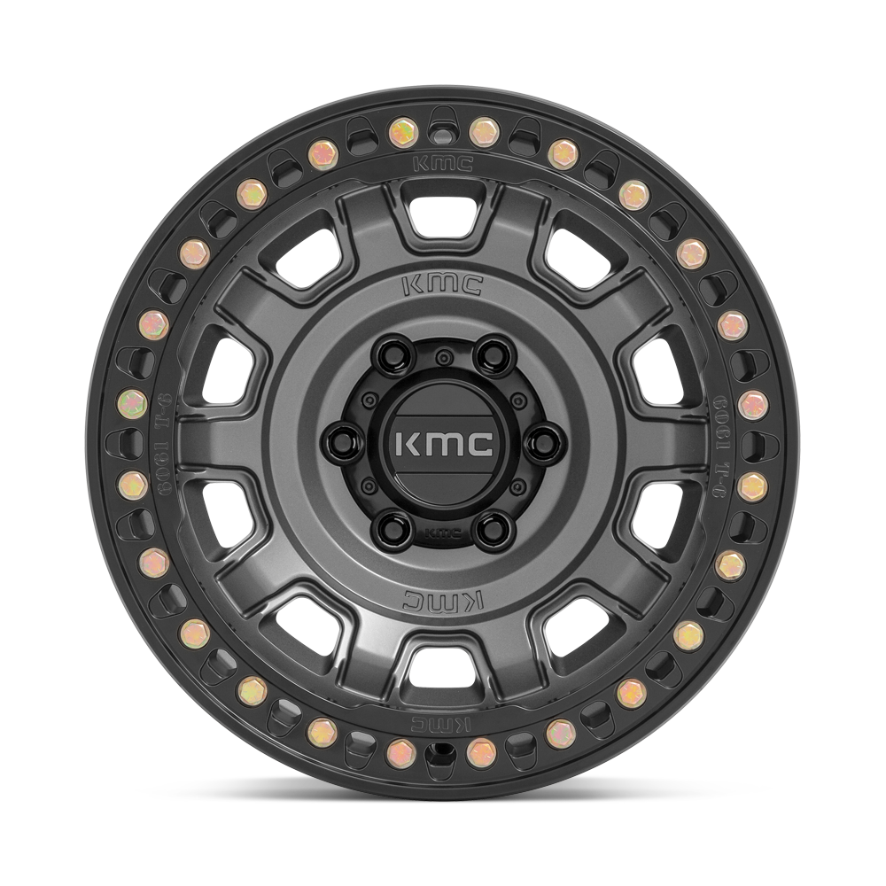 KMC KM236 TANK BEADLOCK Anthracite | 17x9 | 5x127 | ET-38 | 2500 lbs Load 4 KM23679050438N