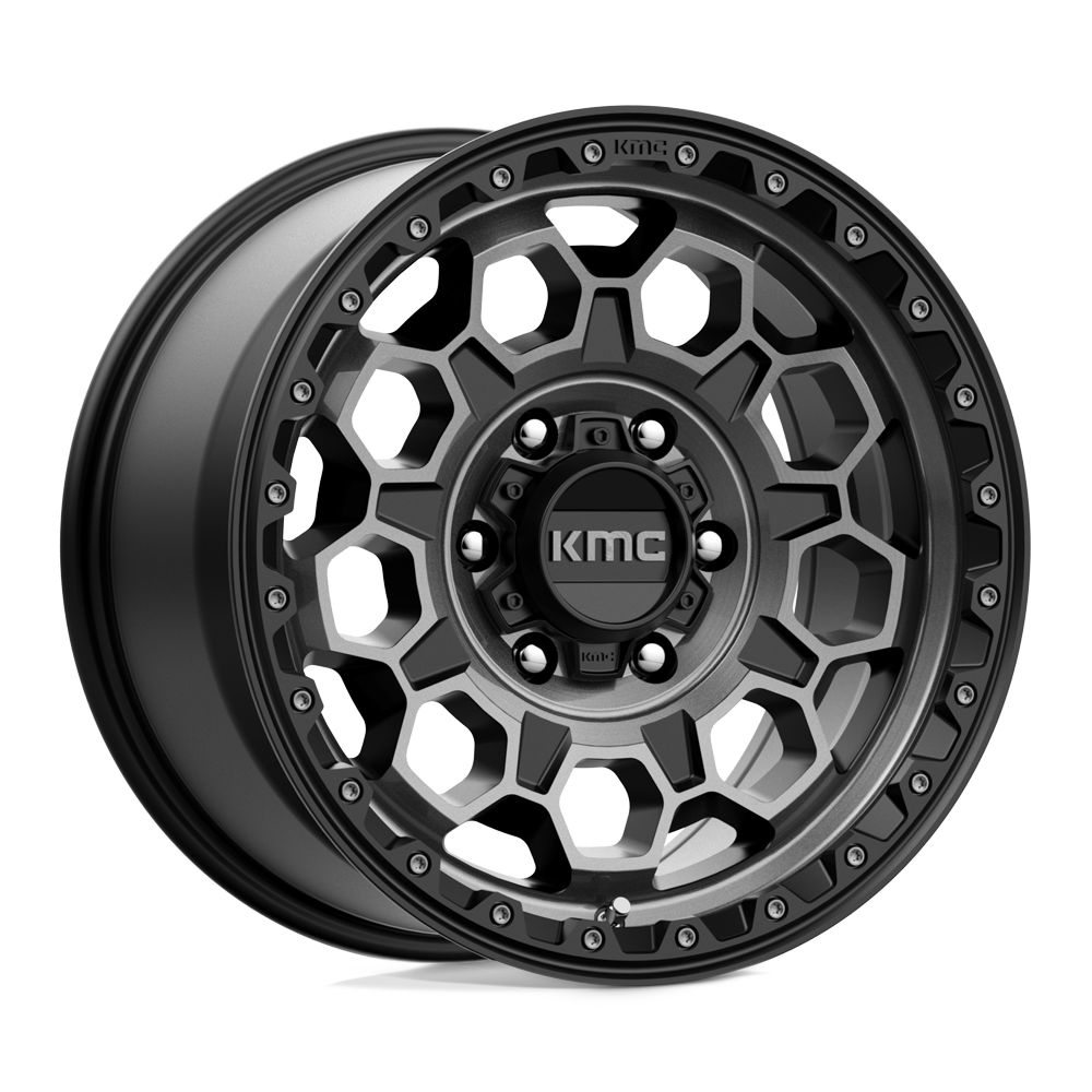 KMC KM545 TREK Satin Black with Gray Tint Wheel – 17x8 | 5x108 | ET38 | 2500 lbs Load 2 KM54578045438