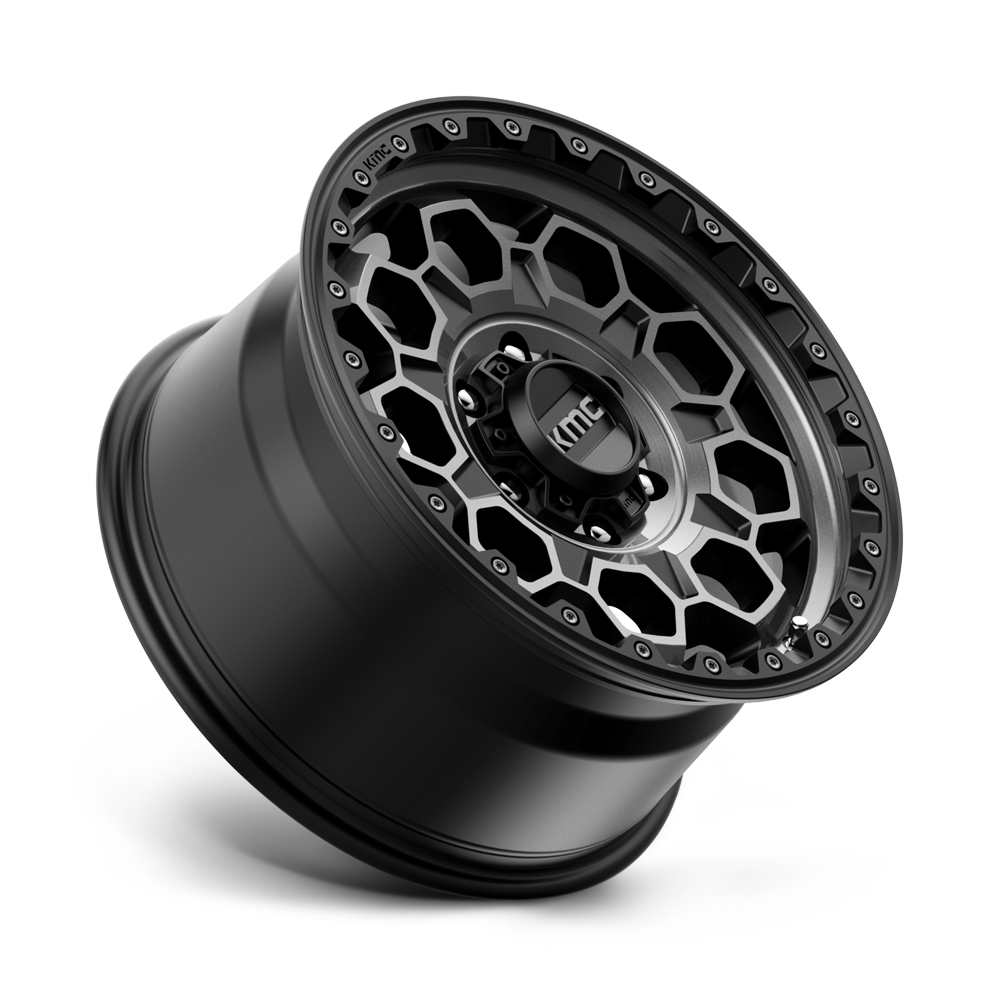 KMC KM545 TREK Satin Black with Gray Tint Wheel – 17x8 | 5x108 | ET38 | 2500 lbs Load 3 KM54578045438