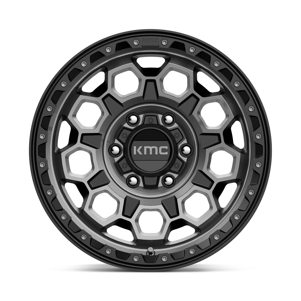 KMC KM545 TREK Satin Black with Gray Tint Wheel – 17x8 | 5x108 | ET38 | 2500 lbs Load 4 KM54578045438