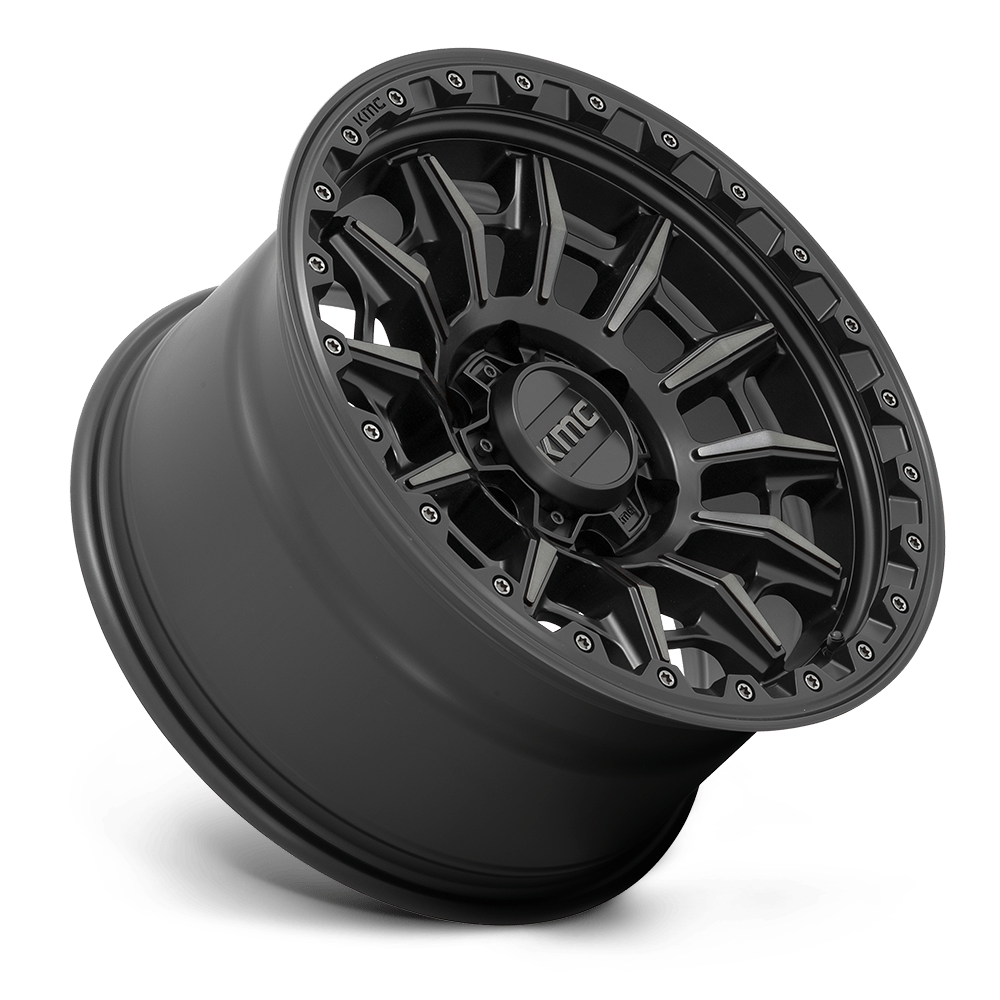 KMC KM547 Carnage 16x8 Wheel – 6x139.7 | ET0 | Satin Black w/ Gray Tint | 2500 lbs Load 3 KM54768068400