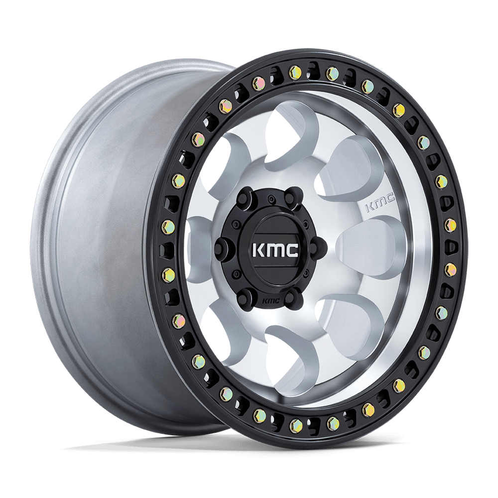 KMC KM550 RIOT SBL Machined w/ Satin Black Lip | 17x8.5 | 5x127 | ET10 | 2500 lbs Load 2 KM550DB17855010