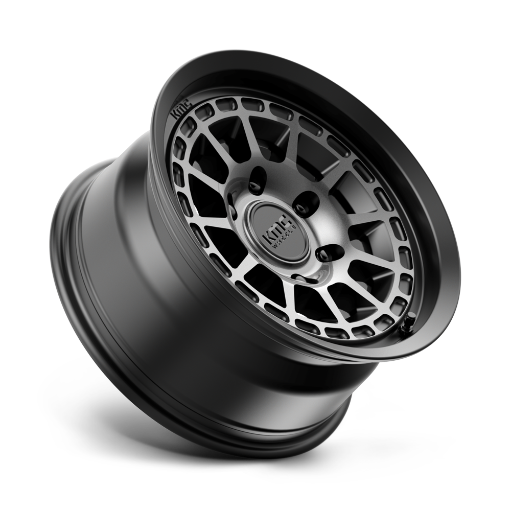 KMC KM719 CANYON Satin Black w/ Gray Tint | 16x8 | 6x139.7 | ET00 | 2500 lbs Load 3 KM71968068400