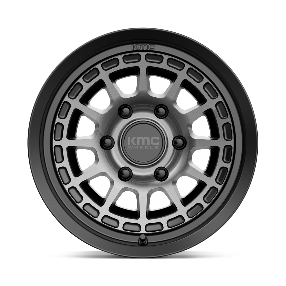 KMC KM719 CANYON Satin Black w/ Gray Tint | 16x8 | 6x139.7 | ET00 | 2500 lbs Load 4 KM71968068400
