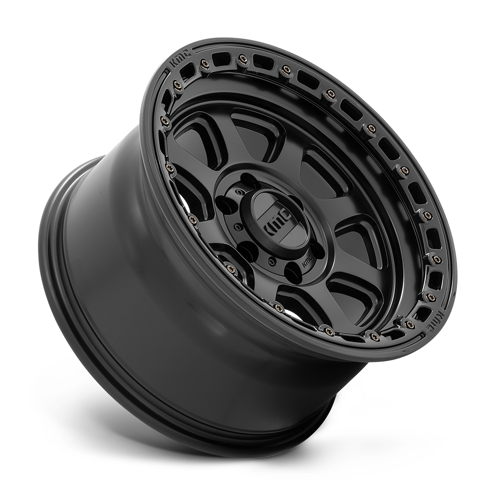 KMC KM548 CHASE 17×9 | 5×127 | ET-12 | Satin Black w/ Gloss Black Lip | 2500 lbs Load 2 KM54879050712N