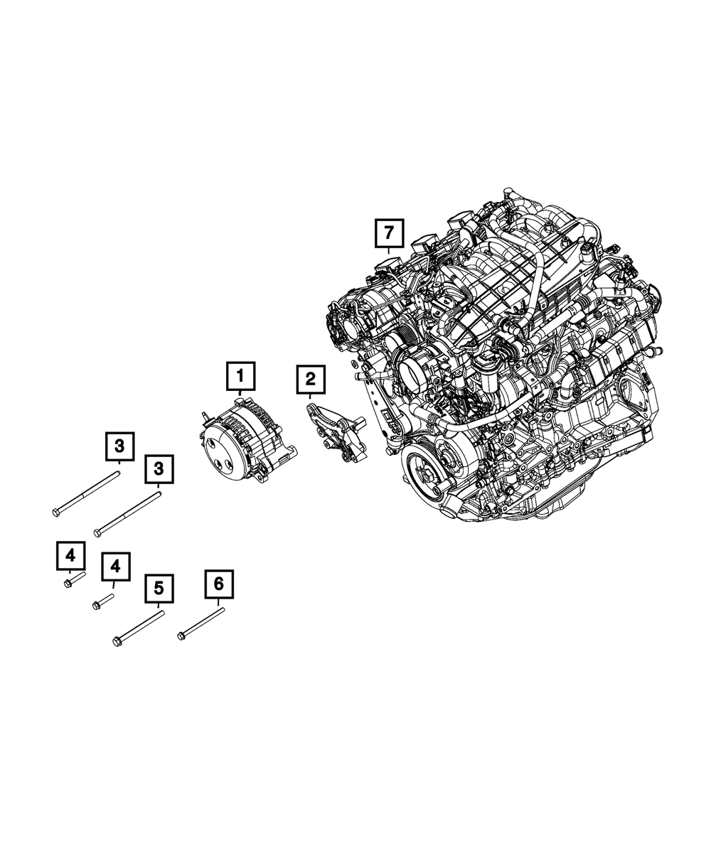 Genuine Mopar 56029803AA Alternator For Jeep Models 3 56029803AA