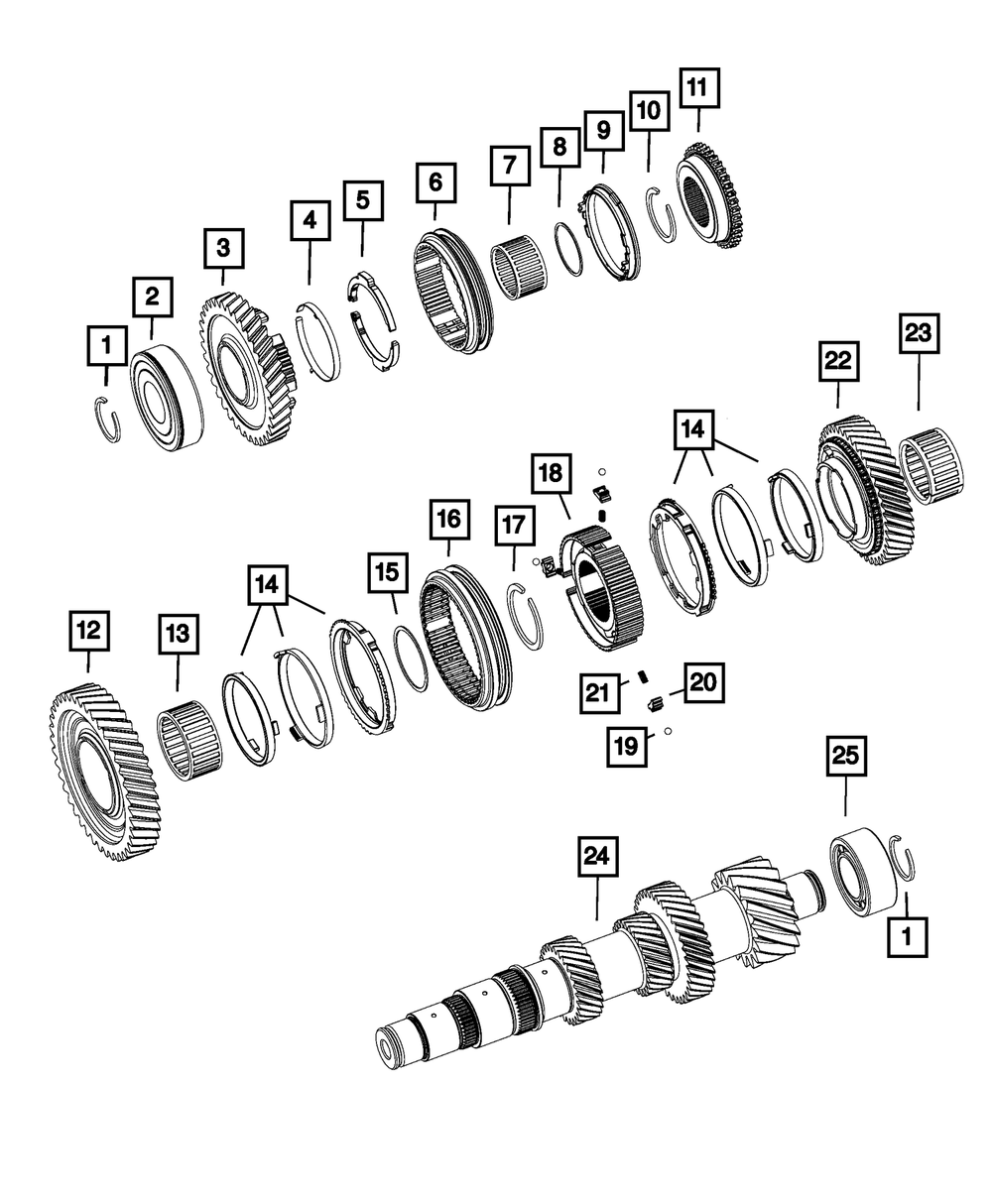 Genuine Mopar 68332868AB Synchronizer Ring For Jeep Models 3 68332868AB
