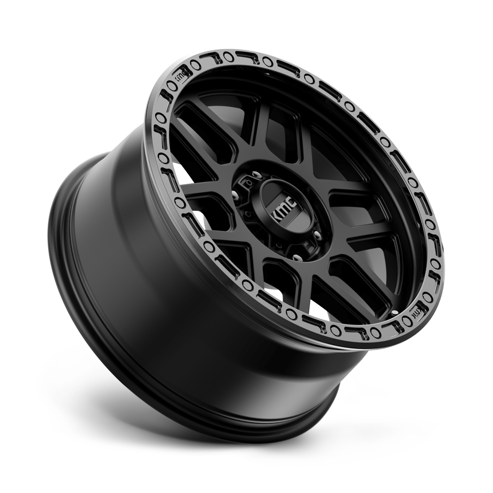KMC KM544 Mesa 17×8.5 – ET0 | Satin Black w/ Gloss Black Lip | 2500 lbs Load 3 KM54478550700