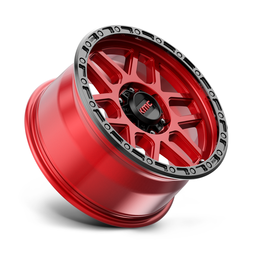 KMC KM544 Mesa 17×8.5 – ET0 | Candy Red w/ Black Lip | 2500 lbs Load 3 KM54478550900