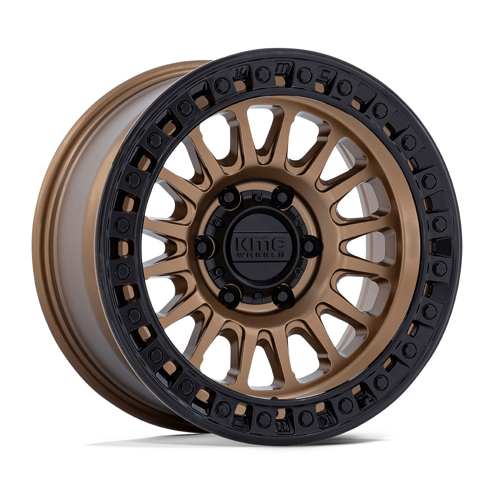 KMC KM552 IMS 17×8.5 – ET-10 | Matte Bronze w/ Gloss Black Lip | 2500 lbs Load 2 KM552ZB17855010N