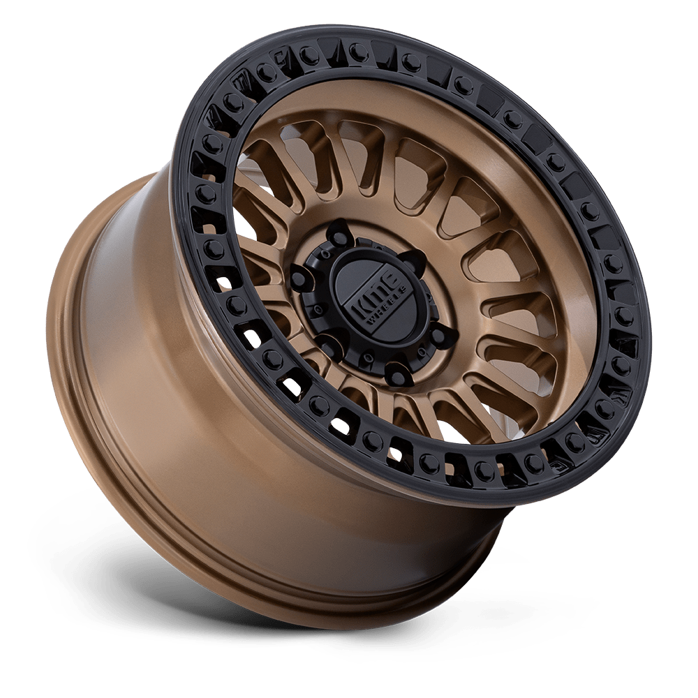 KMC KM552 IMS 17×8.5 – ET-10 | Matte Bronze w/ Gloss Black Lip | 2500 lbs Load 3 KM552ZB17855010N