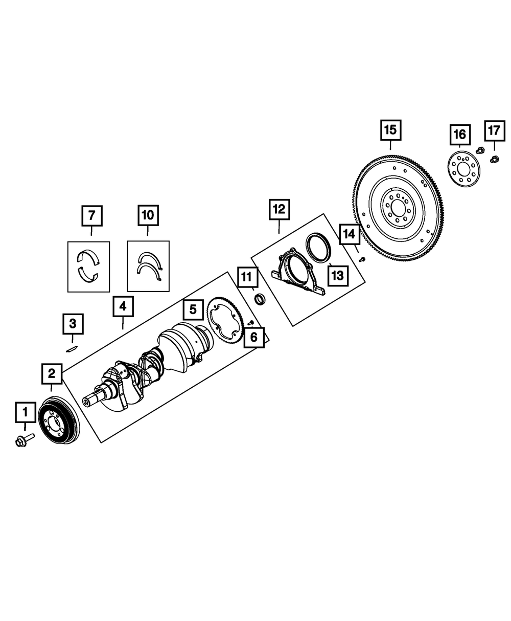 Genuine Mopar 5038473AA Crankshaft Damper for Chrysler,Dodge & Jeep Models 3 5038473AA