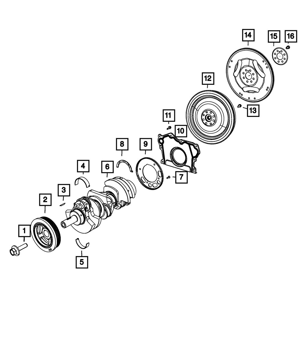 Genuine Mopar 68273846AC Engine Flywheel For Jeep Models 3 68273846AC