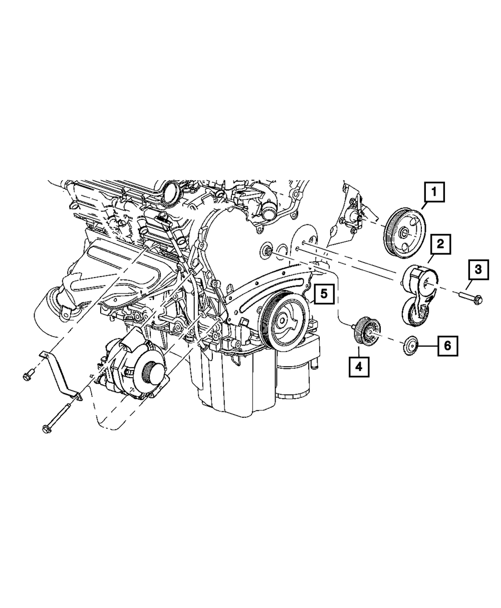 Genuine Mopar 4627851AA Idler Pulley for Chrysler, Dodge, Jeep & Ram Models 3 4627851AA