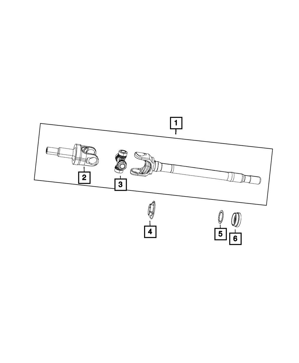 Genuine Mopar 68004090AA Axle Shaft Guide for Jeep Models 3 68004090AA