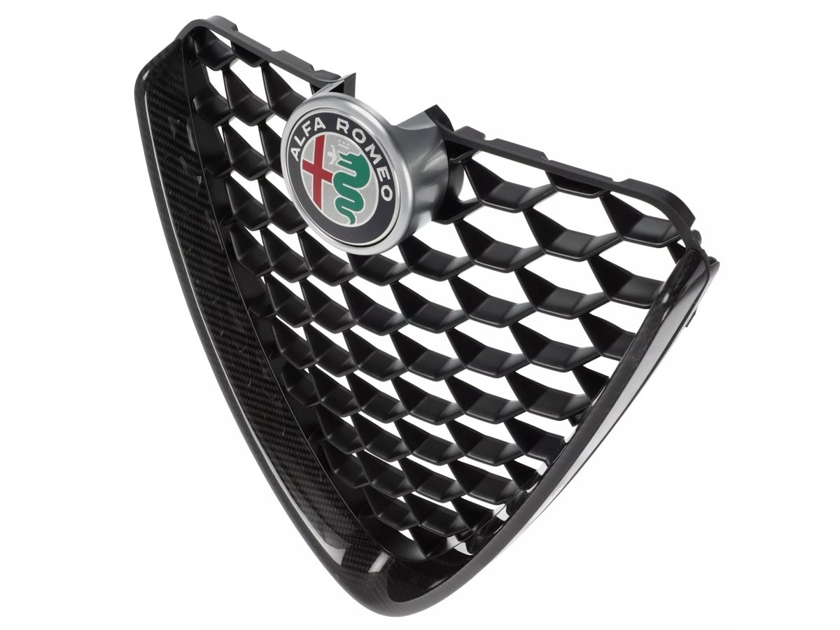 Genuine Mopar 68353807AA Carbon Fiber Front Grille For Alfa Romeo Models 3 68353807AA