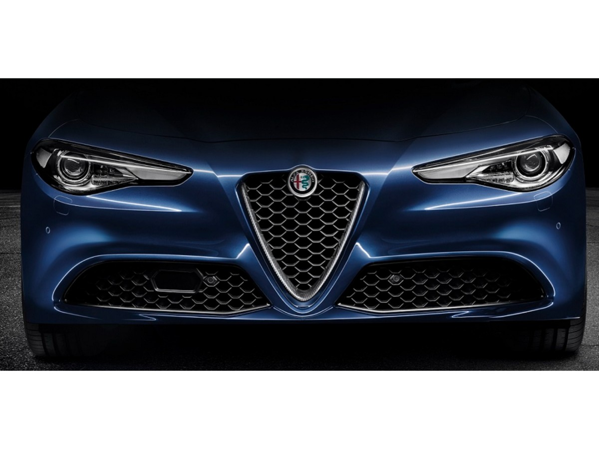 Genuine Alfa Romeo 68353805AA Carbon Fiber Front Grille 2 68353805AA