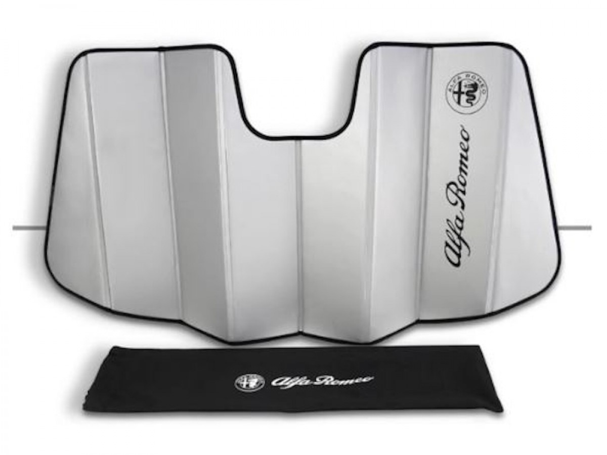 Genuine Alfa Romeo 82216512AA Front Windshield Sunshade Silver With Alfa Romeo Logo 2 82216512AA