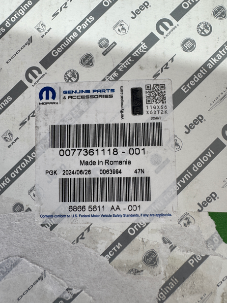 Genuine Mopar 0077361118 Front Brake Pads For Alfa Romeo Models 5 0077361118