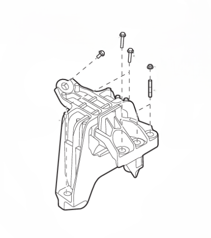 Genuine GAC 2420005DSV0100 Right-Hand Engine Mount Assembly (RH) 2 2420005DSV0100