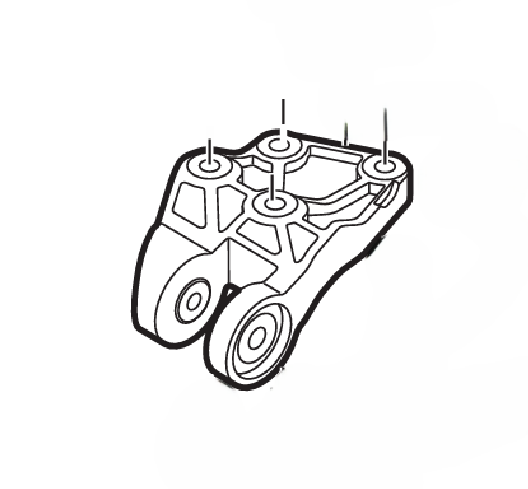Genuine GAC 1318039DSV0200 Lower Transmission Mount 1 1318039DSV0200