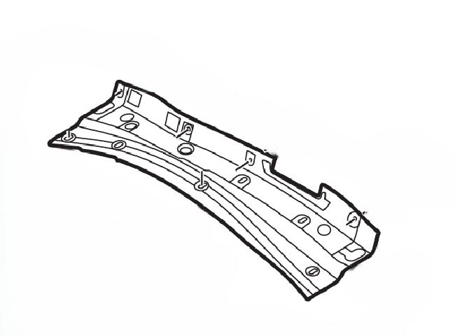 Genuine GAC 6730005DSV0000 Upper Engine Room Insulation 1 6730005DSV0000