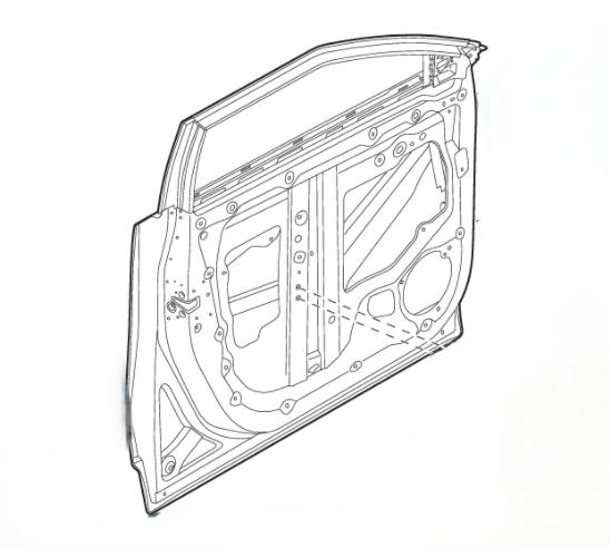 Genuine GAC 5010011DSV0000A00 Front Door Subassembly Left-Hand 1 5010011DSV0000A00